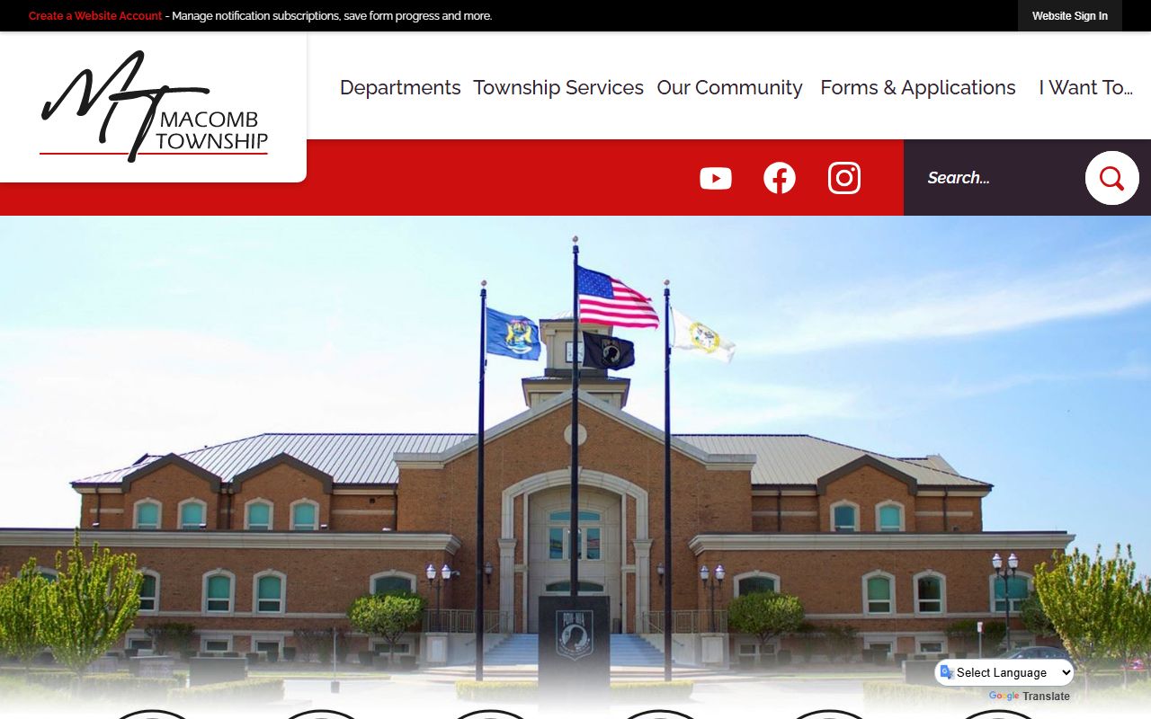 Macomb Township homepage phone directory