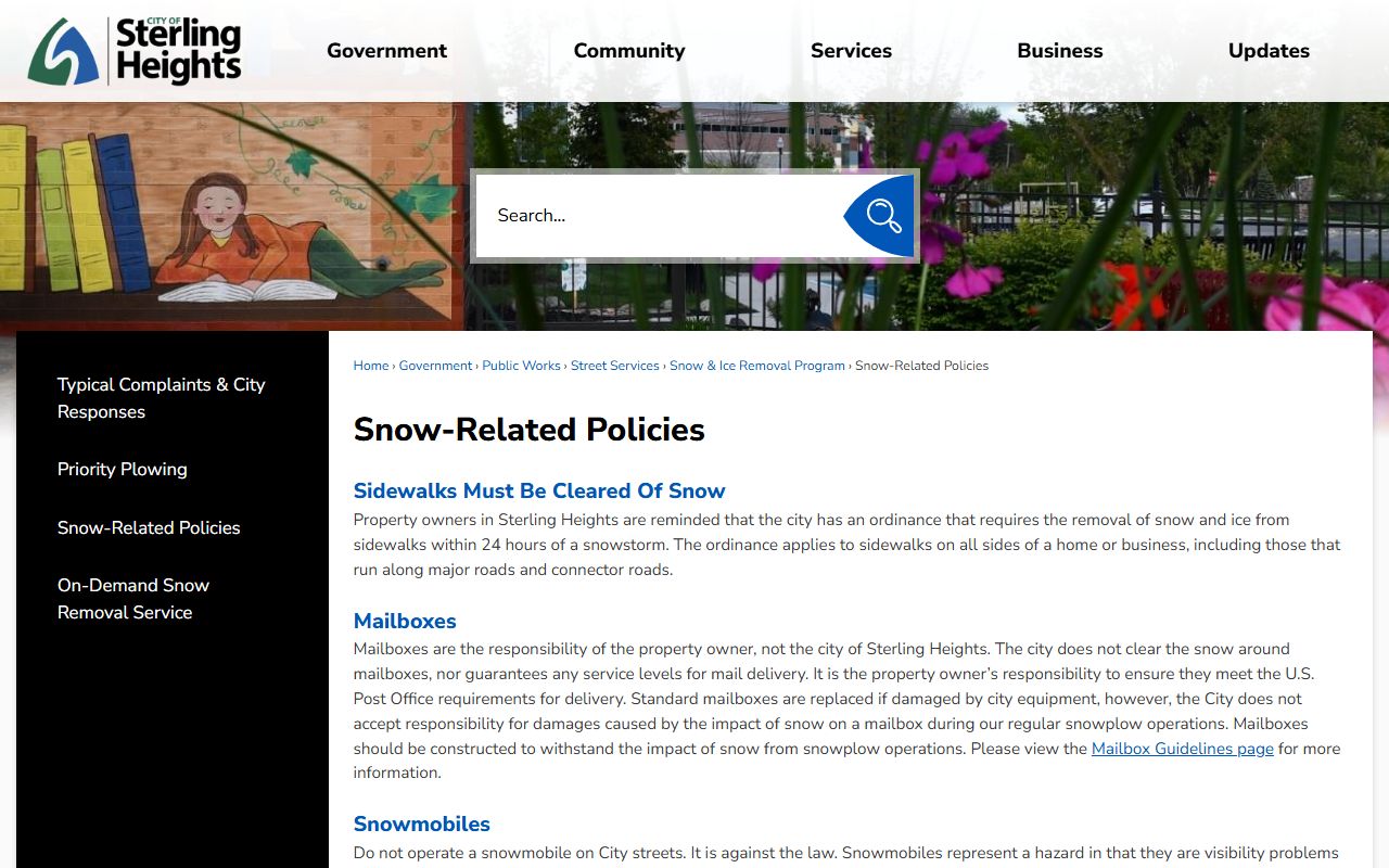 Sterling Heights Police Department phone directory