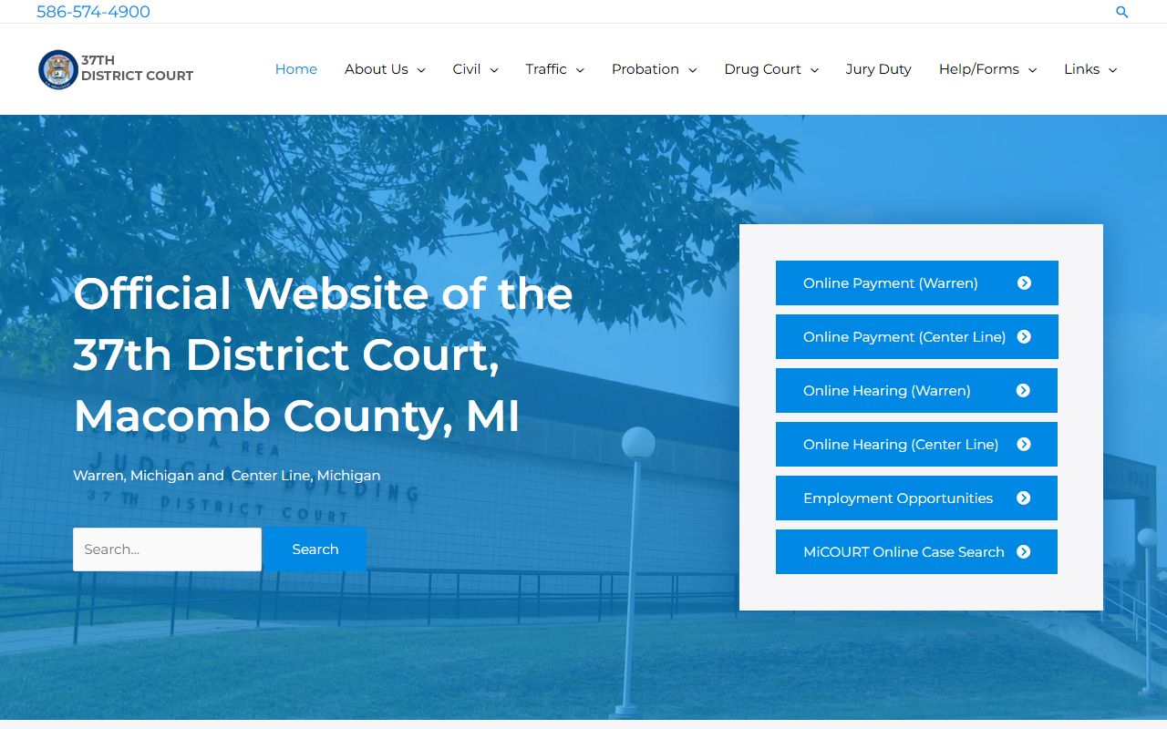 37th District Court Warren phone directory